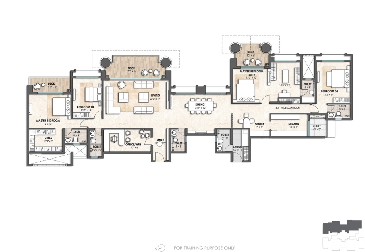4 Bed Regent's A-3401